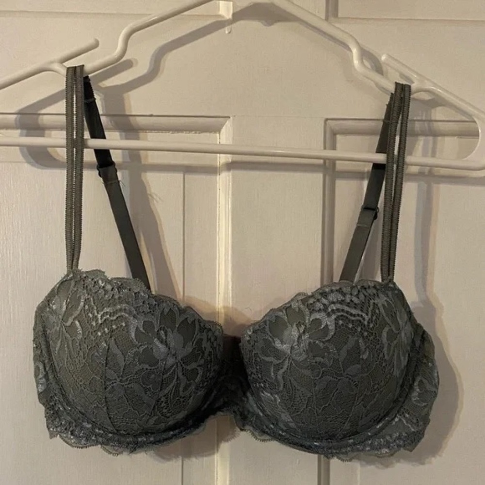 Victoria’s Secret Pink Gray Push Up Bra 36C